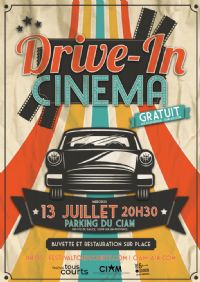 Drive-In Cinema au CIAM. Le mercredi 13 juillet 2022 à Aix-en-Provence. Bouches-du-Rhone.  18H30